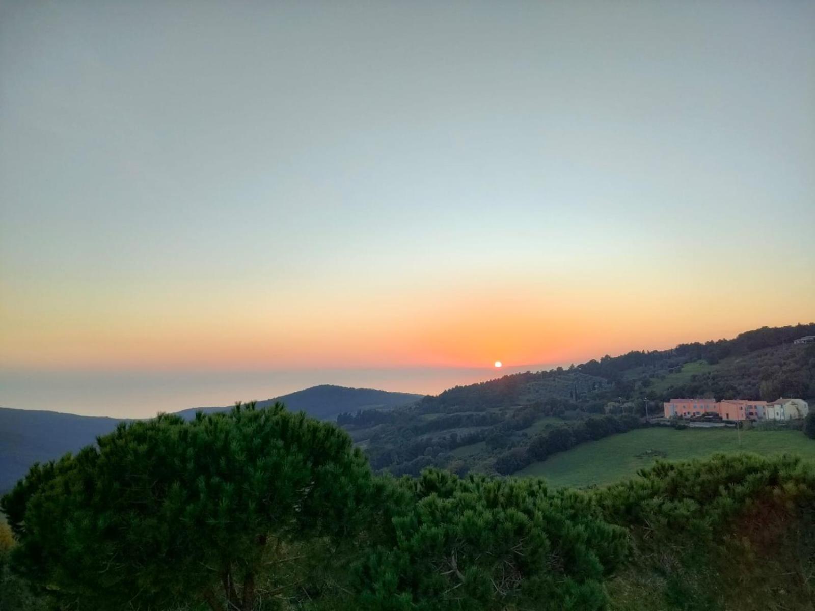 Vista Sulle Isole Dell'Arcipelago Toscano Nibbiaia Cameră foto